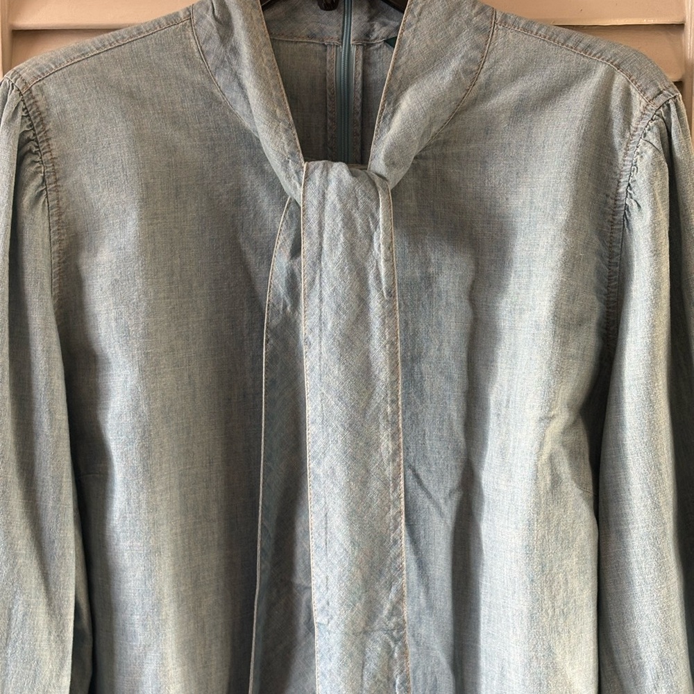 Ralph Lauren Light Blue Denim Top